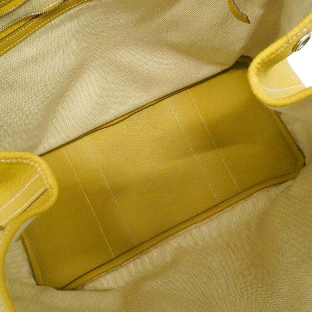 Hermes Garden PM Tote Bag, Negonda Leather, Cardamom, □K stamp, Ladies'. - Picture 4 of 15